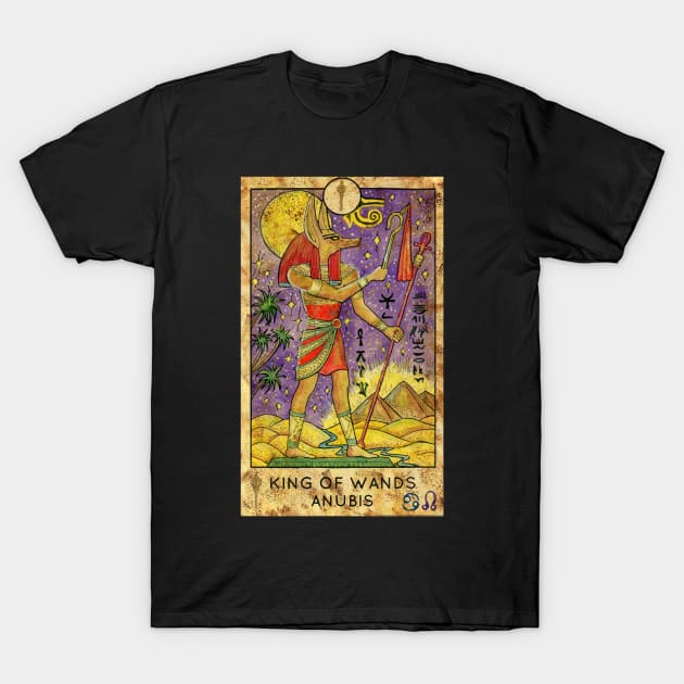 King Of Wands. Minor Arcana Tarot Card. T-Shirt by Mystic Arts